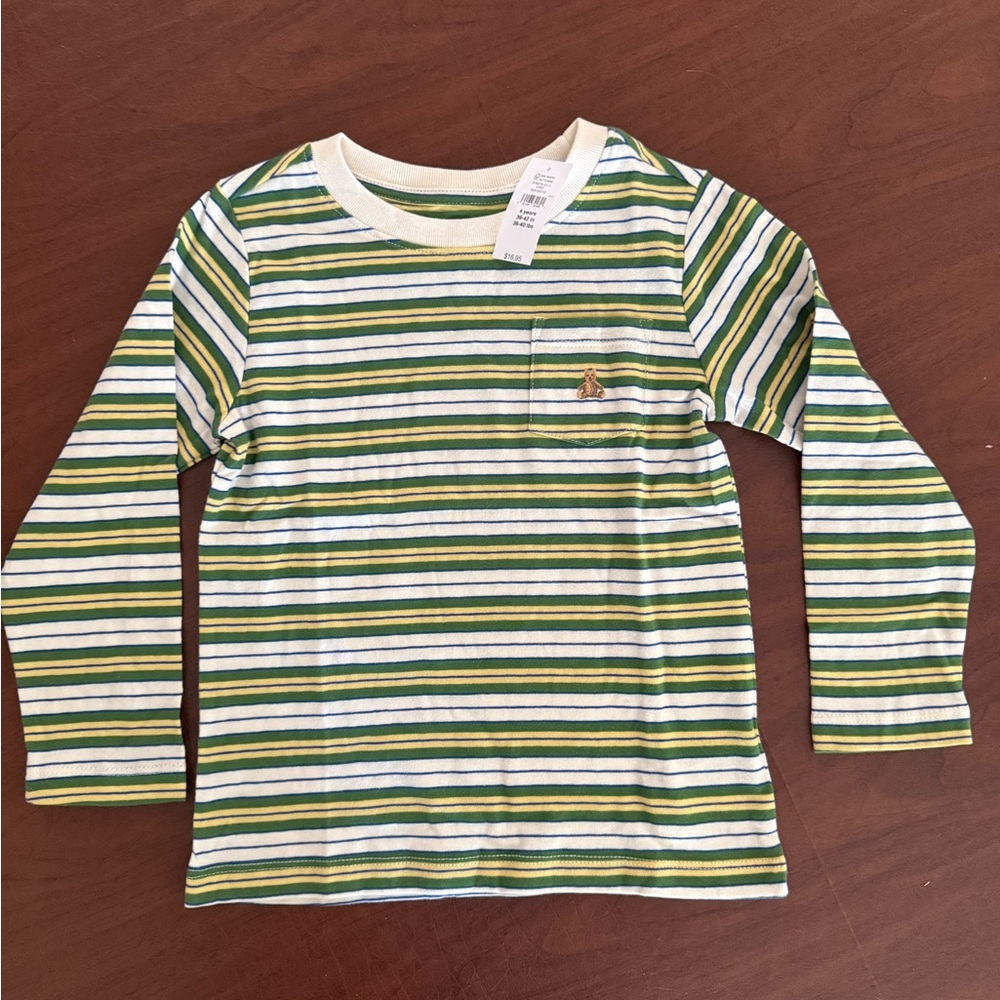 Kids' Striped T-Shirt in Green and Blue
baby Gap